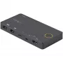 StarTech.com 2 portu hibrīda USB-A + HDMI un USB-C KVM slēdzis — viens 4K 60 Hz HDMI 2.0 monitors — kompakts galddatora un/vai klēpjdatora HDMI KVM slēdzis — barots no USB kopnes — saderīgs ar Thunderbolt 3