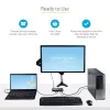 StarTech.com 2 portu hibrīda USB-A + HDMI un USB-C KVM slēdzis — viens 4K 60 Hz HDMI 2.0 monitors — kompakts galddatora un/vai klēpjdatora HDMI KVM slēdzis — barots no USB kopnes — saderīgs ar Thunderbolt 3