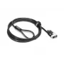 Kabeļpiekares Lenovo 4XE1F30277 melna 1,8 m kombinētā slēdzene