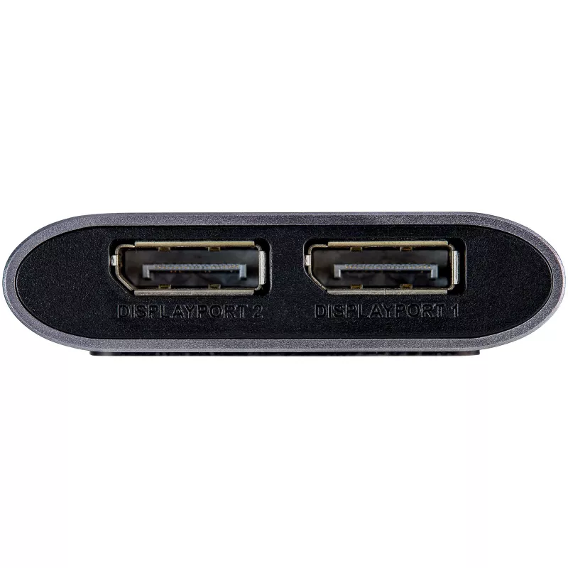 StarTech.com Thunderbolt uz divu DisplayPort adapteri DP 1.4, divi 4K 60 Hz vai viens 8K/5K Thunderbolt uz DP pārveidotājs, 2x DisplayPort monitors video displeja adapteris — Mac un Windows