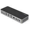 StarTech.com USB-C & USB-A dokstacija - hibrīda universāla trīskāršā monitora klēpjdatoru dokstacija ar DisplayPort un HDMI 4K 60Hz - 85W jaudas piegāde, 6x USB centrs, GbE, audio - USB 3.1 Gen 2 10Gbps - TAA