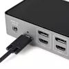 StarTech.com USB-C & USB-A dokstacija - hibrīda universāla trīskāršā monitora klēpjdatoru dokstacija ar DisplayPort un HDMI 4K 60Hz - 85W jaudas piegāde, 6x USB centrs, GbE, audio - USB 3.1 Gen 2 10Gbps - TAA
