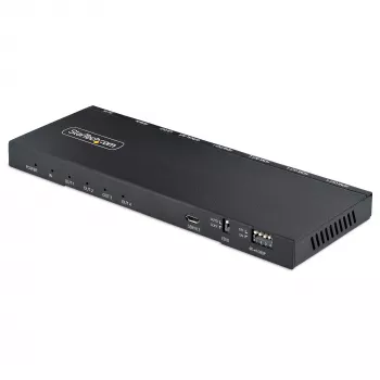 StarTech.com 4 portu HDMI sadalītājs, 4K 60Hz HDMI 2.0 video, 4K HDMI sadalītājs ar iebūvētu mērogotāju, HDMI sadalītājs 1 ieeja 4 izejas, 3,5 mm/optiskā audio pieslēgvieta, HDMI displeja/izejas sadalītājs