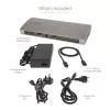 StarTech.com Thunderbolt 4 dokstacija, 96 W strāvas padeve, viens 8K/divi monitori 4K 60 Hz, 3x TB4/USB4 porti, 4x USB-A, SD, GbE, Thunderbolt 4 dokstacija operētājsistēmai Windows vai TB3 MacBook, 0,8 m kabelis