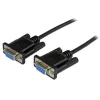 StarTech.com 1 m melns DB9 RS232 seriālais nulles modema kabelis F/F