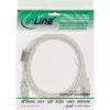 InLine USB 2.0 pagarinātāja kabelis, tips A V/S, caurspīdīgs, ar ferītu, 2 m