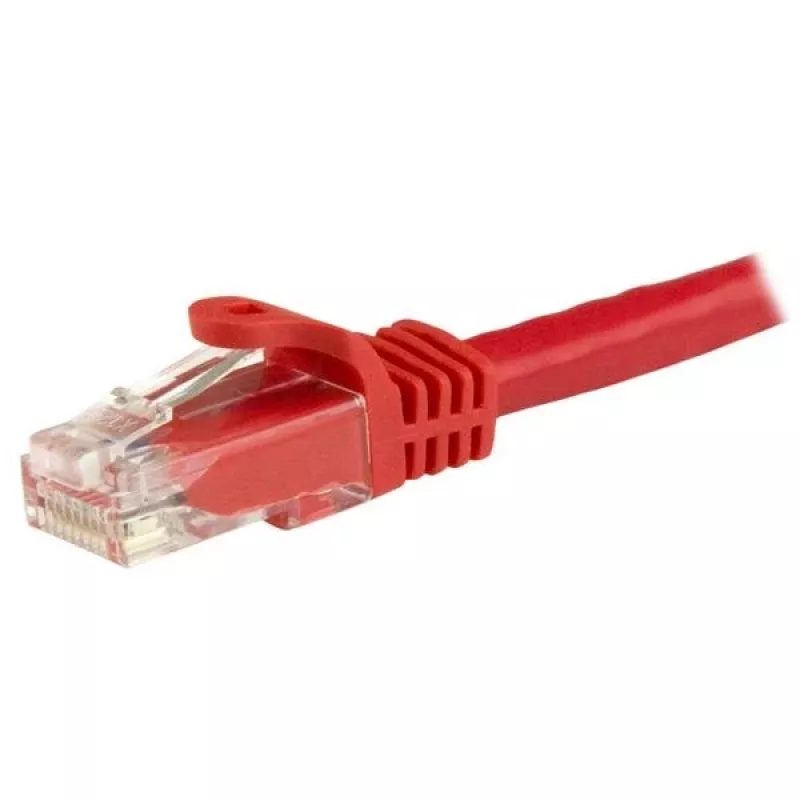 StarTech.com 3m CAT6 Ethernet kabelis – sarkans CAT 6 Gigabit Ethernet vads – 250MHz 100W PoE RJ45 UTP tīkla/savienojuma vads bez aizķeršanās ar spriegojuma samazināšanu, individuāli testēts