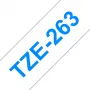 Lentu lente Brother TZe263 36mm zila uz balta