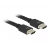 HDMI kabelis DeLOCK 85296 5 m A tipa vīriešu–vīriešu savienotāji melns