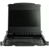 StarTech.com Divu sliežu plauktā montējama KVM konsole HD 1080p - Viena pieslēgvieta DVI/VGA KVM ar 17 inch LCD monitoru serveru plauktam - Pilnvērtīgs 1U LCD KVM atvilktnis ar kabeļiem - USB atbalsts - 44230 MTBF