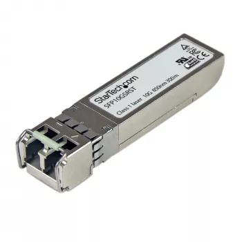 StarTech.com Cisco SFP-10G-SR saderīgs SFP+ raiduztvērēja modulis - 10GBASE-SR~Cisco SFP-10G-SR saderīgs SFP+ modulis - 10GBASE-SR - 10GbE daudzmodu šķiedras MMF optiskais raiduztvērējs - 10GE Gigabit Ethernet SFP+ - LC 300m - 850nm - DDM Cisco Firepower, ASR9000, C9300