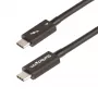 StarTech.com 1,6 pēdu Thunderbolt 4 kabelis - 40 Gbps - 100 W strāvas padeve - 4K/8K video - Intel sertificēts Thunderbolt kabelis - saderīgs ar USB 4/Thunderbolt 3/USB 3.2/USB Type-C/DisplayPort
