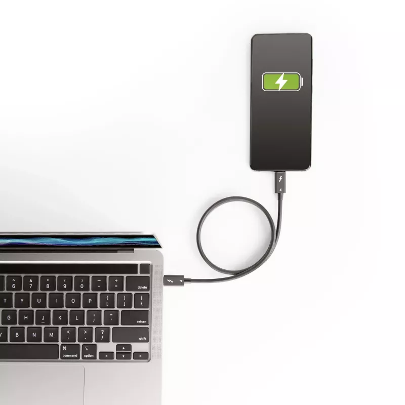 StarTech.com 1,6 pēdu Thunderbolt 4 kabelis - 40 Gbps - 100 W strāvas padeve - 4K/8K video - Intel sertificēts Thunderbolt kabelis - saderīgs ar USB 4/Thunderbolt 3/USB 3.2/USB Type-C/DisplayPort