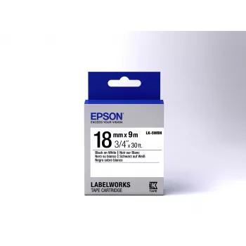Epson etiķešu kasetne Standard LK-5WBN melns/balts 18mm (9m)