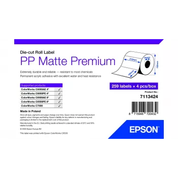 Epson 7113424 printera etiķete Balta Pašlīmējoša printera etiķete