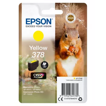 Kārtridžs Epson 378 Dzeltens 360 lapas Tinte C13T37844010