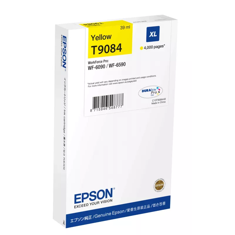 Epson C13T90844N tintes kasetne 1 gab. Oriģināla Augstas (XL) ietilpības Dzeltena