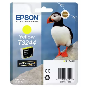 Tintes kasetne Epson T3244 dzeltena