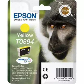 Epson Dzeltenā kasetne Monkey Singlepack T0894 DURABrite Ultra tinte