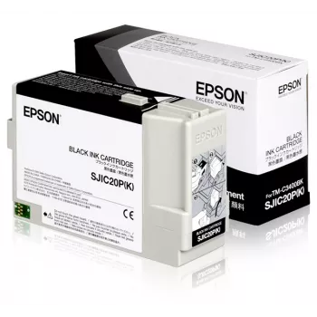 Epson SJIC20P(K) - Tintes kasetne priekš TM-C3400BK (melna)