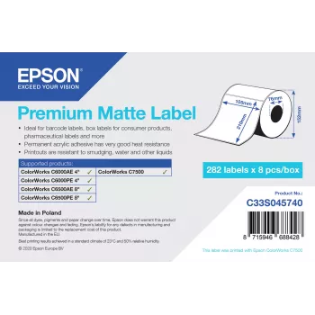 Epson C33S045740 printera etiķete Pašlīmējoša printera etiķete