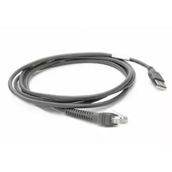 Zebra CBA-U21-S07ZBR seriālais kabelis Melns 2,1 m USB EAS