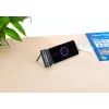Manhattan ārējais akumulators ar integrētu USB-C spraudni, 5000 mAh, līdz 10 W izejas jauda, balsta kājiņa lietošanai kā uzlādes tālruņa turētājam, melns, viena gada garantija