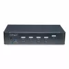 StarTech.com 4 portu DisplayPort KVM slēdzis, viens 4K 60Hz monitors, 6x USB porti, pārslēgšana ar pogu un karstajiem taustiņiem, DisplayPort 1.2, no OS neatkarīgs, atbilst TAA