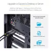 StarTech.com 5 portu USB PCIe karte, USB 3.2 10 Gb/s, PCI Express karte ar 4x USB-C portiem, 1x USB-A iekšējo portu, USB PCIe kontrollera karte, Windows/macOS/Linux
