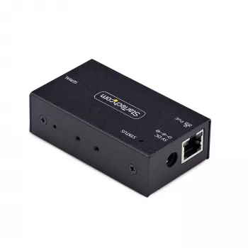 StarTech.com 1 porta seriālā uz Ethernet adapteris, 802.3af PoE IP seriālo ierīču serveris attālinātām RS232 ierīcēm, piestiprināms pie sienas/DIN sliedes, RJ45 LAN uz DB9 seriālais pārveidotājs, TAA