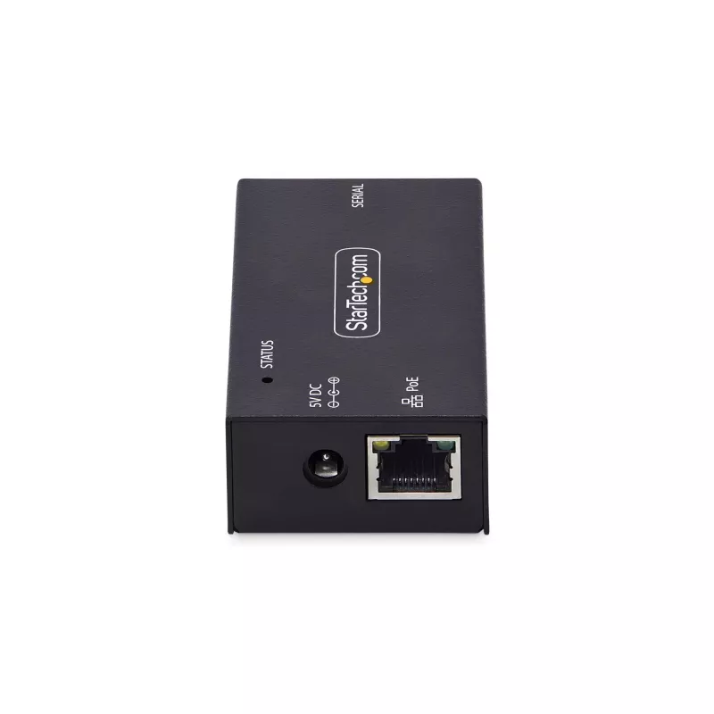 StarTech.com 1 porta seriālā uz Ethernet adapteris, 802.3af PoE IP seriālo ierīču serveris attālinātām RS232 ierīcēm, piestiprināms pie sienas/DIN sliedes, RJ45 LAN uz DB9 seriālais pārveidotājs, TAA
