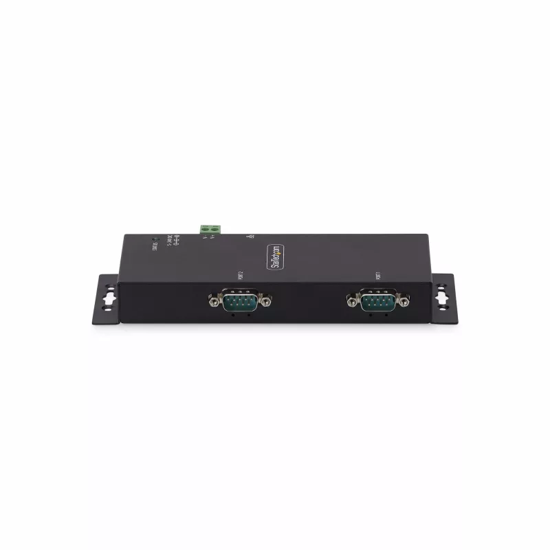 StarTech.com 2 portu seriālais–Ethernet adapteris, IP seriālo ierīču serveris attālinātām RS232 ierīcēm, piestiprināms pie sienas/DIN sliedes, metāla korpuss, RJ45 LAN–DB9 seriālais pārveidotājs