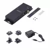 StarTech.com 2 portu seriālais–Ethernet adapteris, IP seriālo ierīču serveris attālinātām RS232 ierīcēm, piestiprināms pie sienas/DIN sliedes, metāla korpuss, RJ45 LAN–DB9 seriālais pārveidotājs