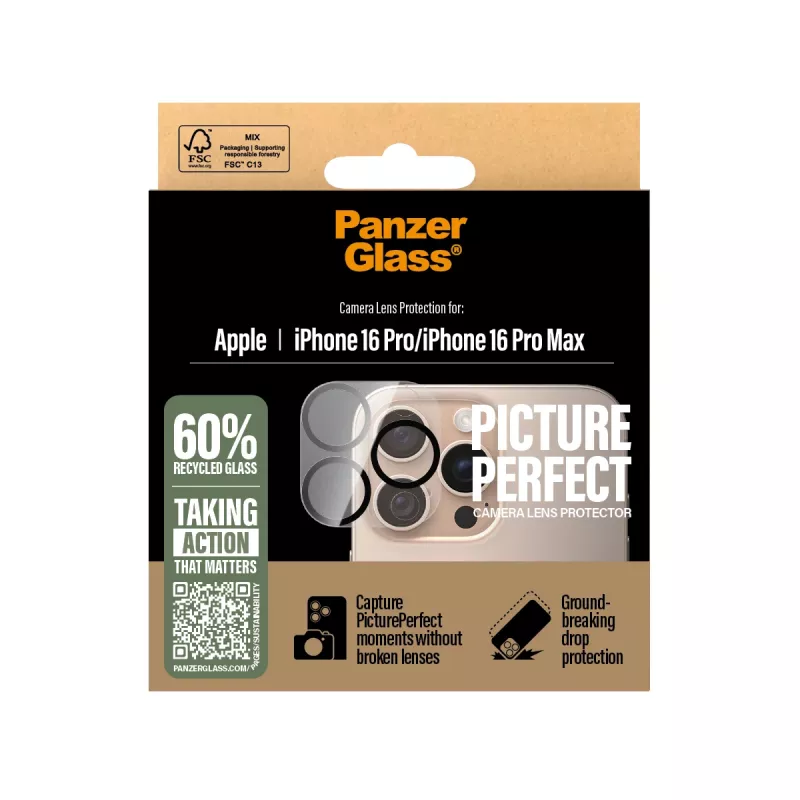 PanzerGlass ® PicturePerfect Kameras objektīva aizsargs iPhone 16 Pro | 16 Pro Max