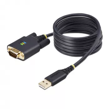 StarTech.com 2 m USB–RS-232 sērijas adaptera kabelis, COM saglabāšana, maināmas skrūves/uzgriežņi, USB-A uz DB9 RS232, FTDI IC, ESD aizsardzība, Windows/macOS/Linux