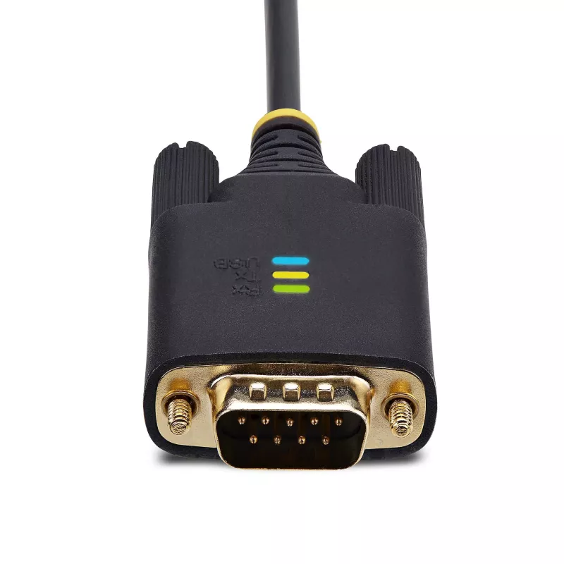 StarTech.com 2 m USB–RS-232 sērijas adaptera kabelis, COM saglabāšana, maināmas skrūves/uzgriežņi, USB-A uz DB9 RS232, FTDI IC, ESD aizsardzība, Windows/macOS/Linux
