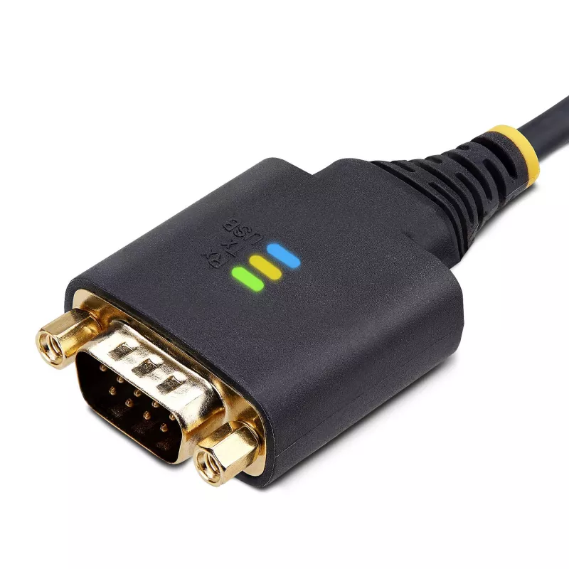 StarTech.com 2 m USB–RS-232 sērijas adaptera kabelis, COM saglabāšana, maināmas skrūves/uzgriežņi, USB-A uz DB9 RS232, FTDI IC, ESD aizsardzība, Windows/macOS/Linux