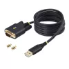 StarTech.com 2 m USB–RS-232 sērijas adaptera kabelis, COM saglabāšana, maināmas skrūves/uzgriežņi, USB-A uz DB9 RS232, FTDI IC, ESD aizsardzība, Windows/macOS/Linux
