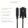 StarTech.com 2 m USB–RS-232 sērijas adaptera kabelis, COM saglabāšana, maināmas skrūves/uzgriežņi, USB-A uz DB9 RS232, FTDI IC, ESD aizsardzība, Windows/macOS/Linux