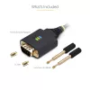 StarTech.com 2 m USB–RS-232 sērijas adaptera kabelis, COM saglabāšana, maināmas skrūves/uzgriežņi, USB-A uz DB9 RS232, FTDI IC, ESD aizsardzība, Windows/macOS/Linux
