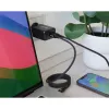 InLine USB PD barošanas bloks, GaN lādētājs, 3 pieslēgvietas, Dual USB-C + USB-A, 65W