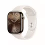 Viedpulkstenis Apple Watch Series 10 GPS + Cellular 46mm Gold Titanium korpuss Starlight Sport siksniņa M/L