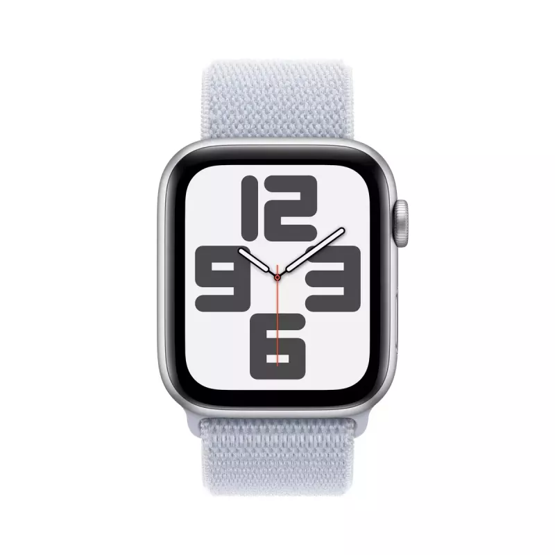 Viedpulkstenis Apple Watch SE GPS + Cellular 44mm sudraba alumīnija korpuss, Blue Cloud Sport Loop