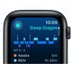 Viedpulkstenis Apple Watch SE GPS + Cellular 44mm sudraba alumīnija korpuss, Blue Cloud Sport Loop