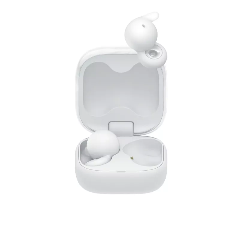 Bezvadu ievietojamais austiņu komplekts Sony LinkBuds Open WFL910W — Bluetooth, 20–20000 Hz, 10 m diapazons, balts