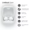 Bezvadu ievietojamais austiņu komplekts Sony LinkBuds Open WFL910W — Bluetooth, 20–20000 Hz, 10 m diapazons, balts