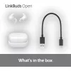 Bezvadu ievietojamais austiņu komplekts Sony LinkBuds Open WFL910W — Bluetooth, 20–20000 Hz, 10 m diapazons, balts