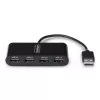 StarTech.com ST4200MINI2-USB-HUB interfeisa centrmezgls USB 2.0 480 Mbit/s Melns
