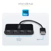 StarTech.com ST4200MINI2-USB-HUB interfeisa centrmezgls USB 2.0 480 Mbit/s Melns