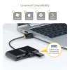StarTech.com ST4200MINI2-USB-HUB interfeisa centrmezgls USB 2.0 480 Mbit/s Melns